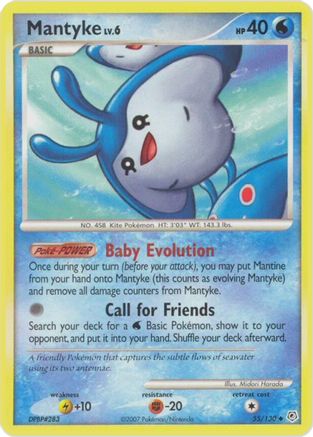 Mantyke (55) [Diamond and Pearl] Reverse Holofoil - Deck Out Gaming