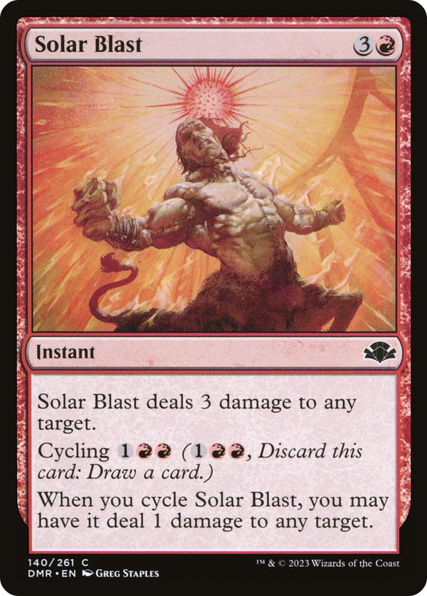 Solar Blast (140) [Dominaria Remastered] foil - Deck Out Gaming