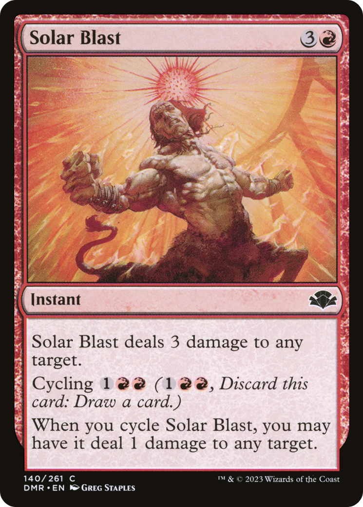 Solar Blast (140) [Dominaria Remastered] foil - Deck Out Gaming