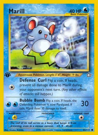 Marill (66) [Neo Genesis] 1st Edition - Deck Out Gaming