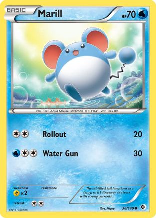 Marill (36) [Boundaries Crossed] Reverse Holofoil - Deck Out Gaming