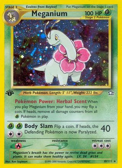 Meganium (10) (10) [Neo Genesis] 1st Edition Holofoil - Deck Out Gaming