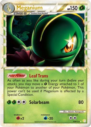 Meganium (Prime) (109) [HeartGold SoulSilver] Holofoil - Deck Out Gaming