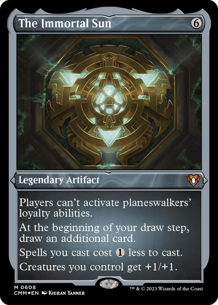 The Immortal Sun (608) [Commander Masters] etched - Deck Out Gaming