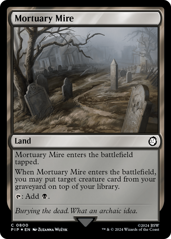 Mortuary Mire (Surge Foil) (800) [Fallout] foil - Deck Out Gaming