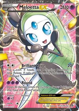 Meloetta EX (Full Art) (RC25) [Legendary Treasures: Radiant Collection] Holofoil - Deck Out Gaming