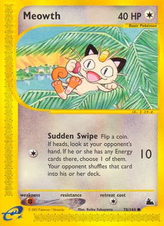 Meowth (78) [Skyridge] Reverse Holofoil - Deck Out Gaming