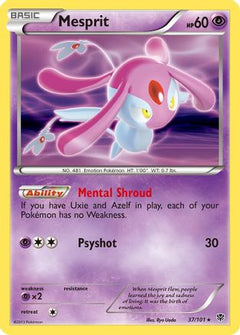 Mesprit (37) [Plasma Blast] Reverse Holofoil - Deck Out Gaming