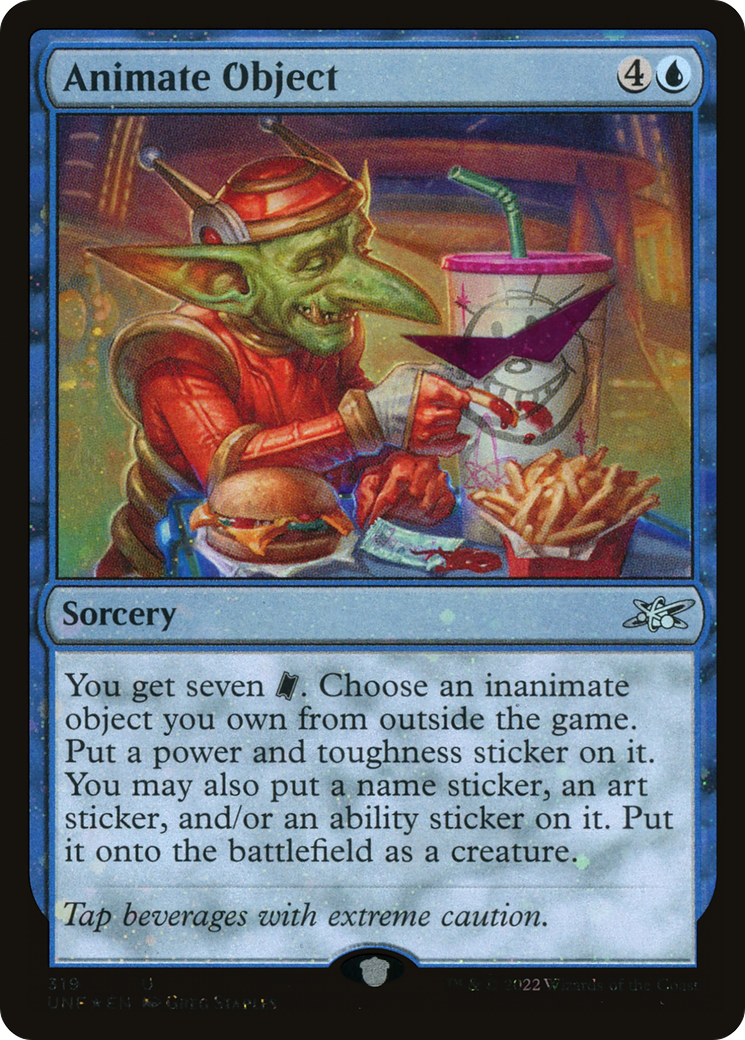 Animate Object (Galaxy Foil) (319) [Unfinity] foil - Deck Out Gaming