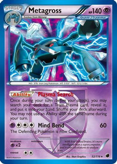 Metagross (Team Plasma) (52) [Plasma Freeze] Reverse Holofoil - Deck Out Gaming
