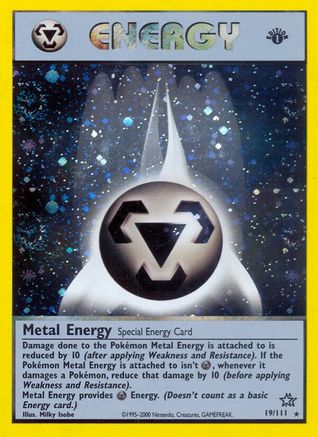 Metal Energy (19) [Neo Genesis] 1st Edition Holofoil - Deck Out Gaming