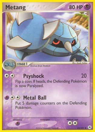 Metang - 43/101 (43) [Hidden Legends] Reverse Holofoil - Deck Out Gaming