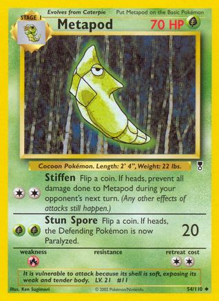 Metapod (54) [Legendary Collection] Reverse Holofoil - Deck Out Gaming