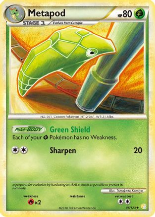 Metapod (46) [HeartGold SoulSilver] Reverse Holofoil - Deck Out Gaming