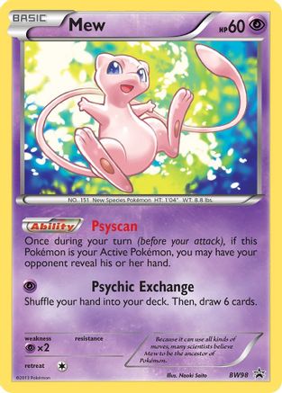 Mew - BW98 (BW98) [Black and White Promos] Holofoil - Deck Out Gaming