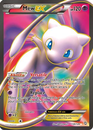 Mew EX (120 Full Art) (120) [Dragons Exalted] Holofoil - Deck Out Gaming