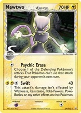 Mewtwo (Delta Species) (24) [Holon Phantoms] Reverse Holofoil - Deck Out Gaming