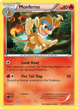 Monferno (16) [Plasma Storm] Reverse Holofoil - Deck Out Gaming