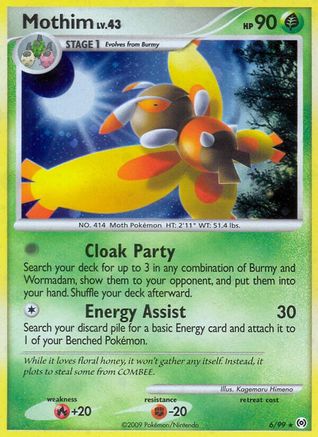 Mothim (6) [Arceus] Holofoil - Deck Out Gaming
