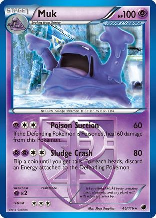 Muk (Team Plasma) (46) [Plasma Freeze] Reverse Holofoil - Deck Out Gaming