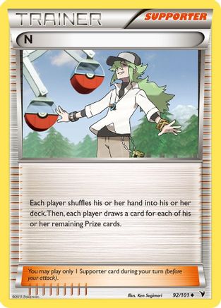 N (Supporter) (92) [Noble Victories] Reverse Holofoil - Deck Out Gaming