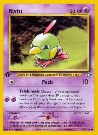 Natu (67) [Neo Genesis] 1st Edition - Deck Out Gaming