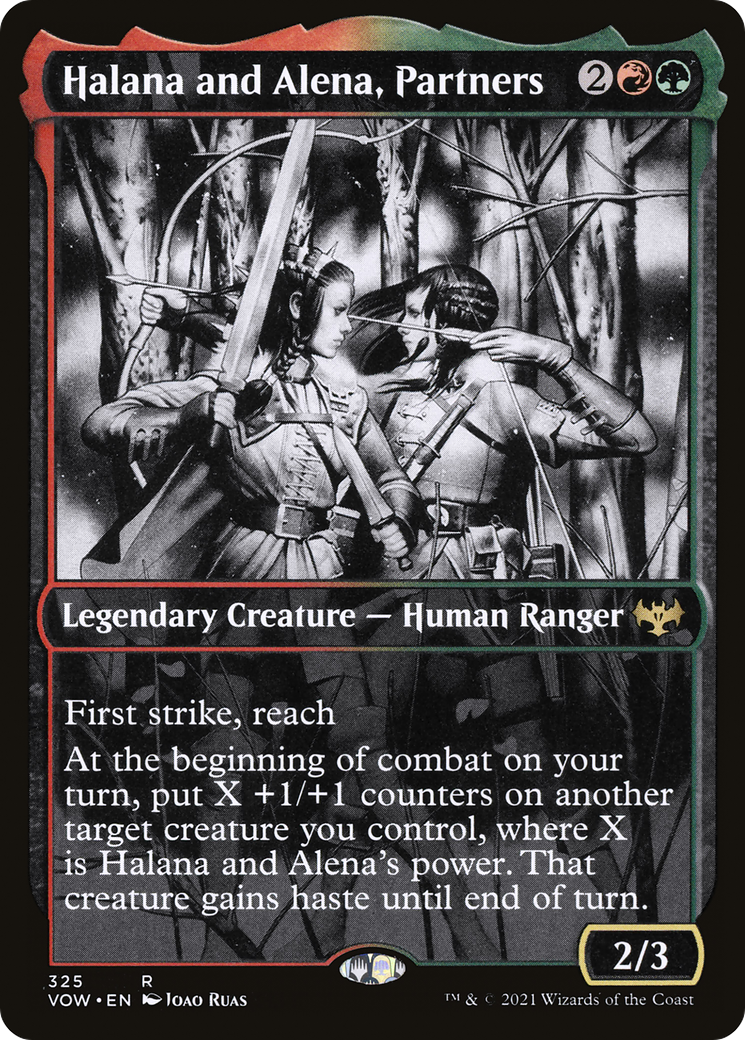 Halana and Alena, Partners (Showcase) (325) [Innistrad: Crimson Vow] foil - Deck Out Gaming