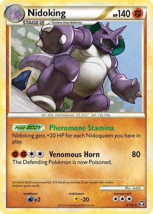 Nidoking (6) [Triumphant] Holofoil - Deck Out Gaming