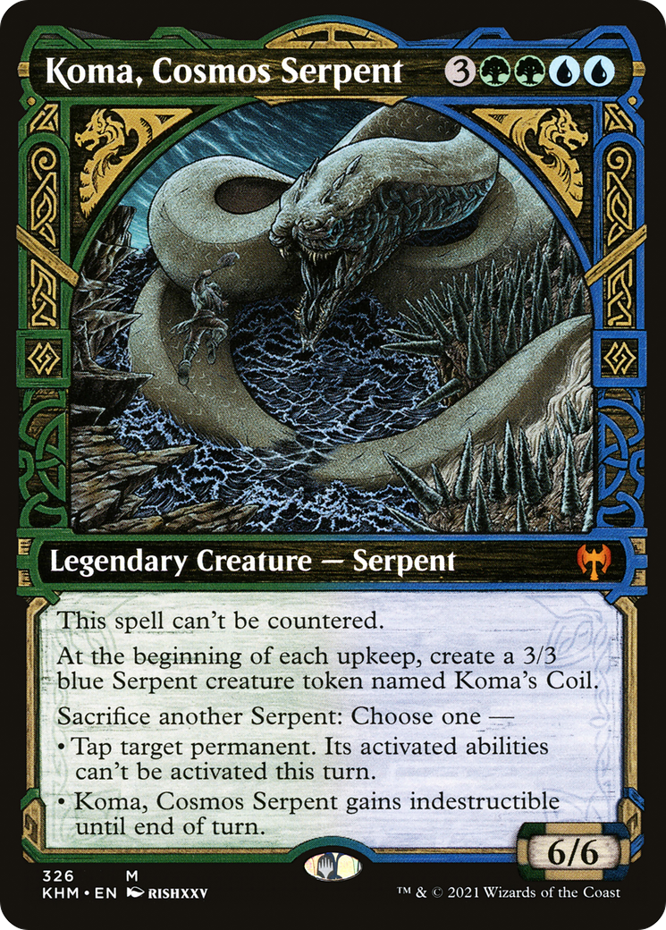 Koma, Cosmos Serpent (Showcase) (326) [Kaldheim] - Deck Out Gaming