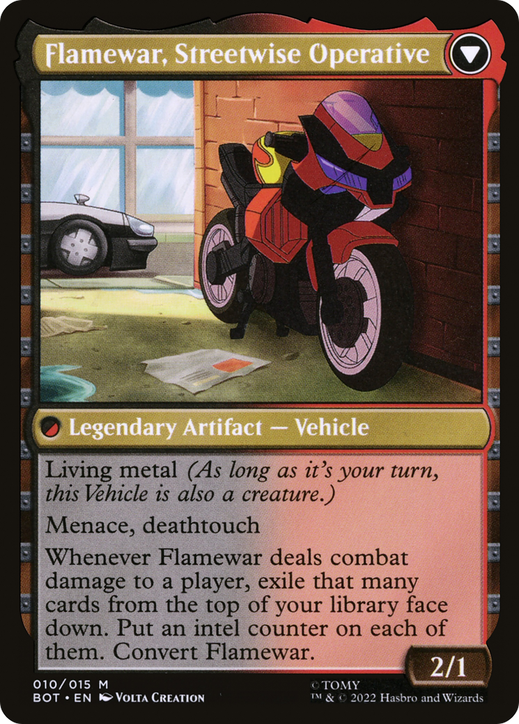 Flamewar, Brash Veteran (10) [Universes Beyond: Transformers] - Deck Out Gaming