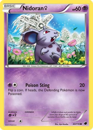 Nidoran F (40) [Plasma Freeze] Reverse Holofoil - Deck Out Gaming