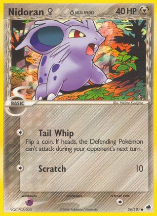 Nidoran F (Delta Species) (56) [Dragon Frontiers] - Deck Out Gaming