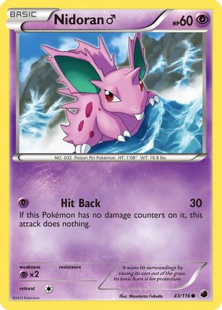 Nidoran M (43) [Plasma Freeze] Reverse Holofoil - Deck Out Gaming