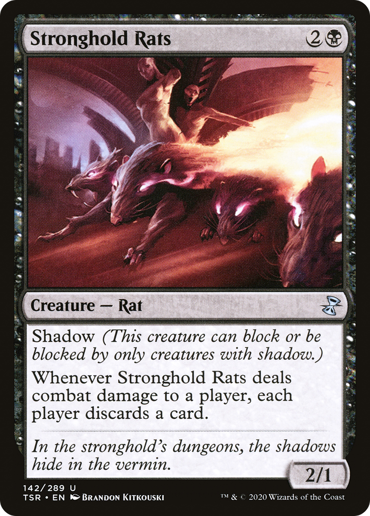 Stronghold Rats (142) [Time Spiral: Remastered] foil - Deck Out Gaming