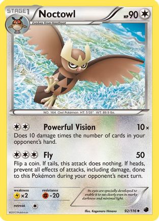 Noctowl (92) [Plasma Freeze] Reverse Holofoil - Deck Out Gaming