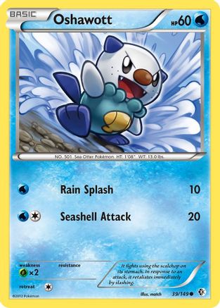 Oshawott (39) [Boundaries Crossed] Reverse Holofoil - Deck Out Gaming