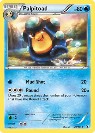 Palpitoad (23) [Noble Victories] Reverse Holofoil - Deck Out Gaming