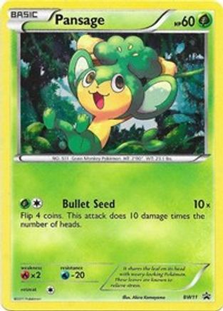 Pansage - BW11 (BW11) [Black and White Promos] Holofoil - Deck Out Gaming