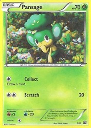 Pansage - 2/12 (2) [McDonald's Promos 2012] Holofoil - Deck Out Gaming