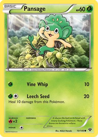 Pansage (10) [XY Base Set] Reverse Holofoil - Deck Out Gaming