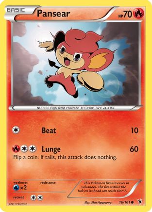 Pansear (16) [Noble Victories] Reverse Holofoil - Deck Out Gaming