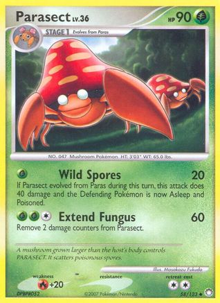 Parasect (58) [Mysterious Treasures] Reverse Holofoil - Deck Out Gaming