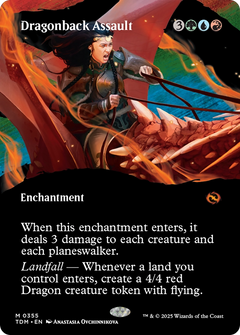 Dragonback Assault (Borderless) (355) [Tarkir: Dragonstorm] - Deck Out Gaming