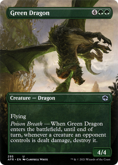 Green Dragon (Borderless) (295) [Adventures in the Forgotten Realms] foil - Deck Out Gaming