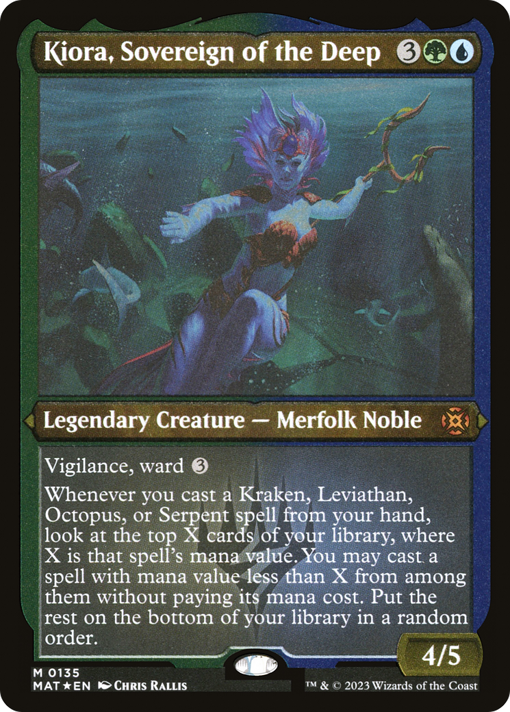 Kiora, Sovereign of the Deep (135) [March of the Machine: The Aftermath] etched - Deck Out Gaming