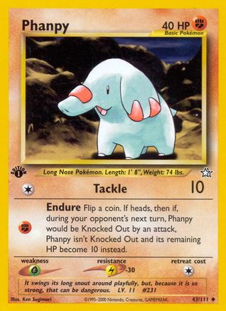 Phanpy (43) [Neo Genesis] 1st Edition - Deck Out Gaming