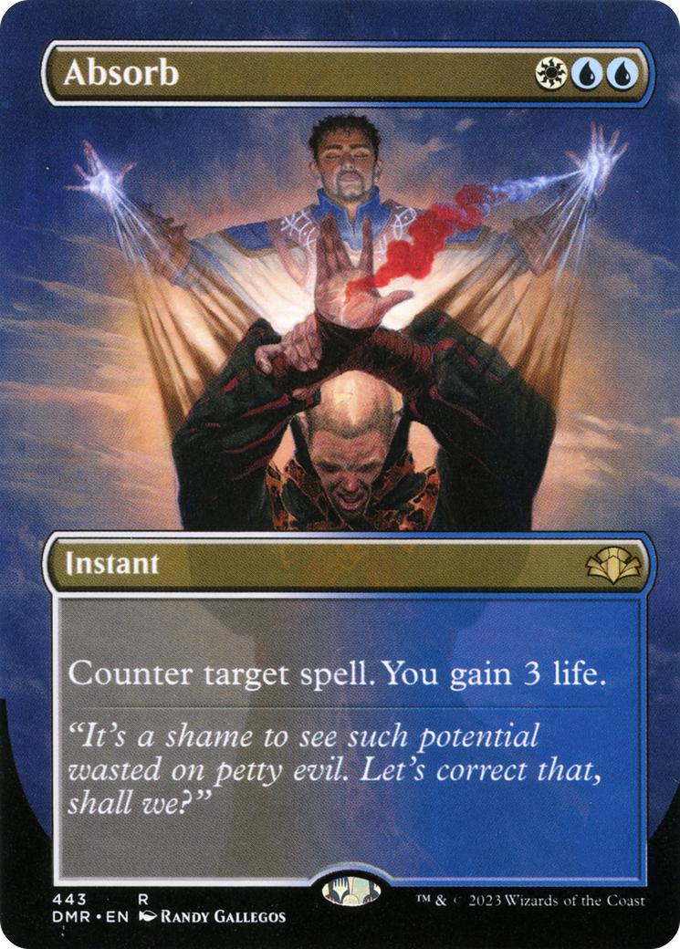 Absorb (Borderless) (443) [Dominaria Remastered] foil - Deck Out Gaming