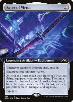 Eater of Virtue (Extended Art) (496) [Kamigawa: Neon Dynasty] - Deck Out Gaming