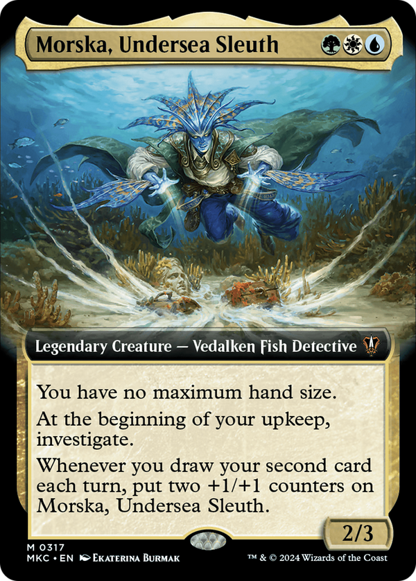 Morska, Undersea Sleuth (Extended Art) (317) [Murders at Karlov Manor Commander] - Deck Out Gaming