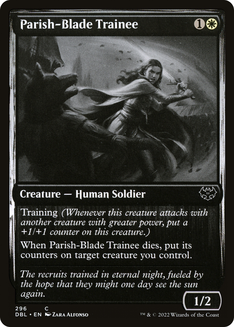 Parish-Blade Trainee (296) [Innistrad: Double Feature] foil - Deck Out Gaming